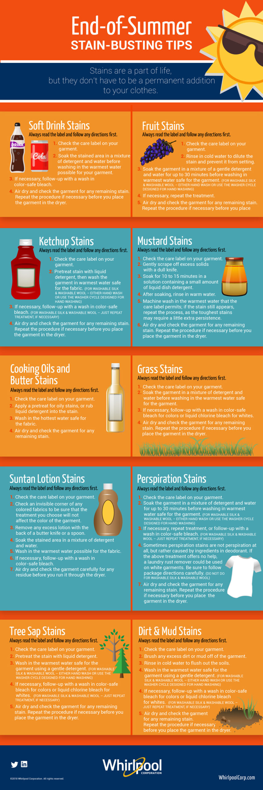 End of summer stain Infographic